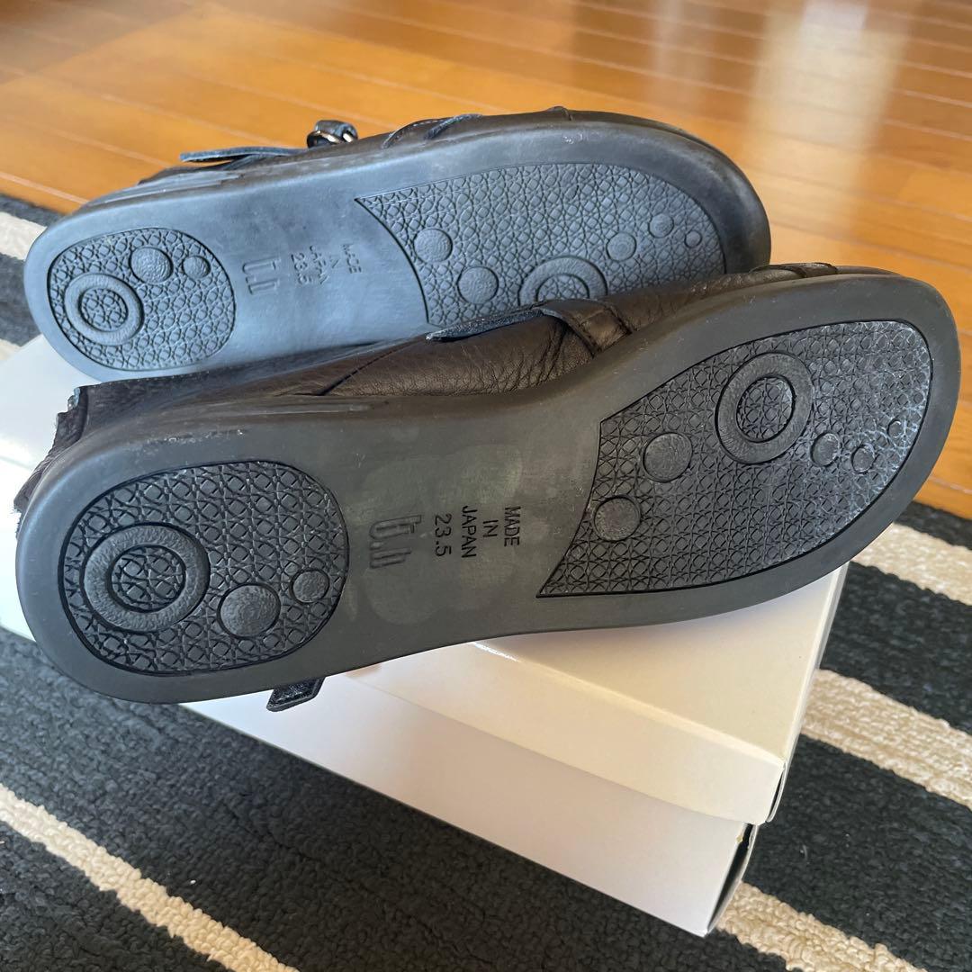 t.b センソユニコ　未使用　ブラックショートブーツ　23.5cm