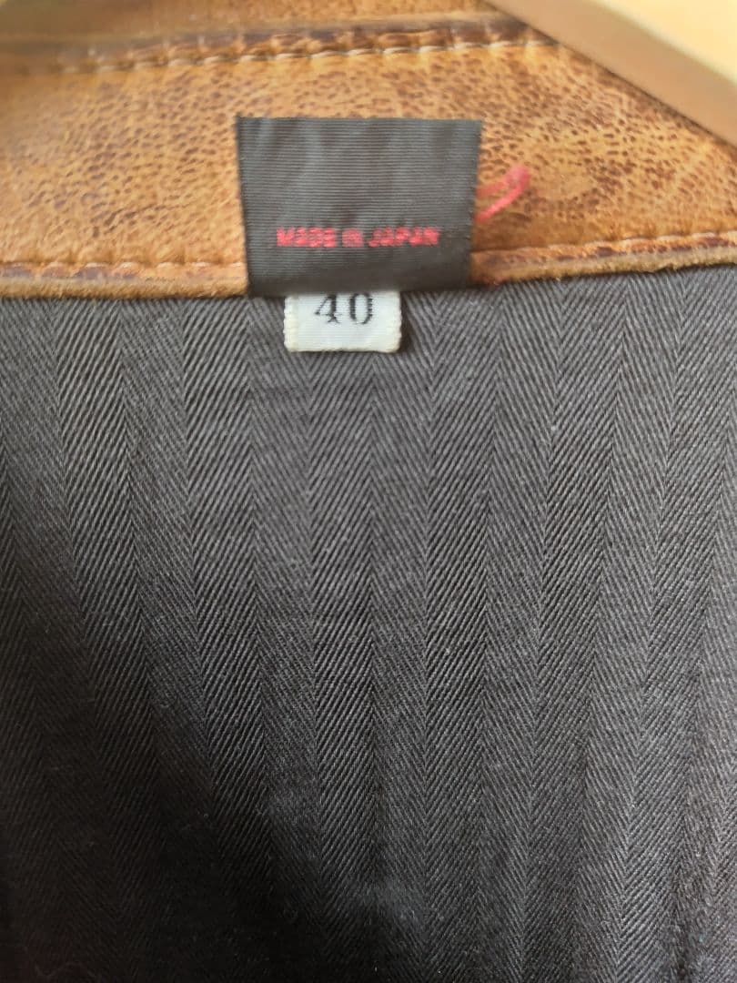 FLAT HEAD Deer Skin Jacket 40 ブラウン