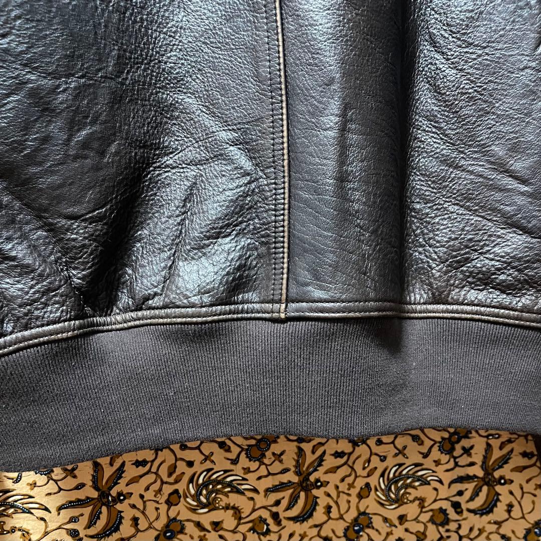 じ*ー様 美品☆LLビーンシグネチャー S★A-2タイプレザージャケット