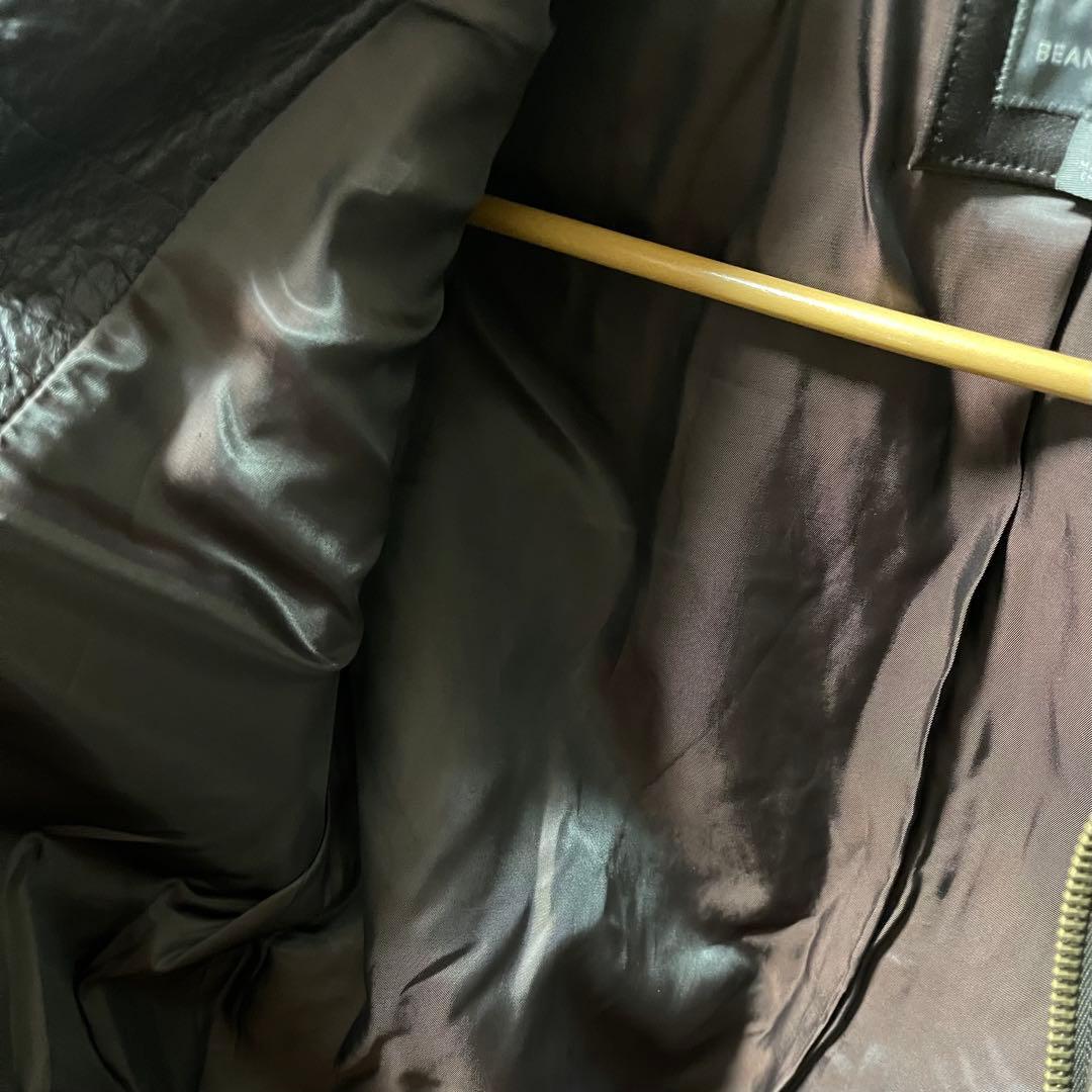 じ*ー様 美品☆LLビーンシグネチャー S★A-2タイプレザージャケット