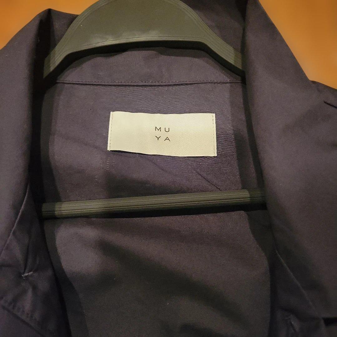 【美品】MUYA リネンリバリーコート ブラック