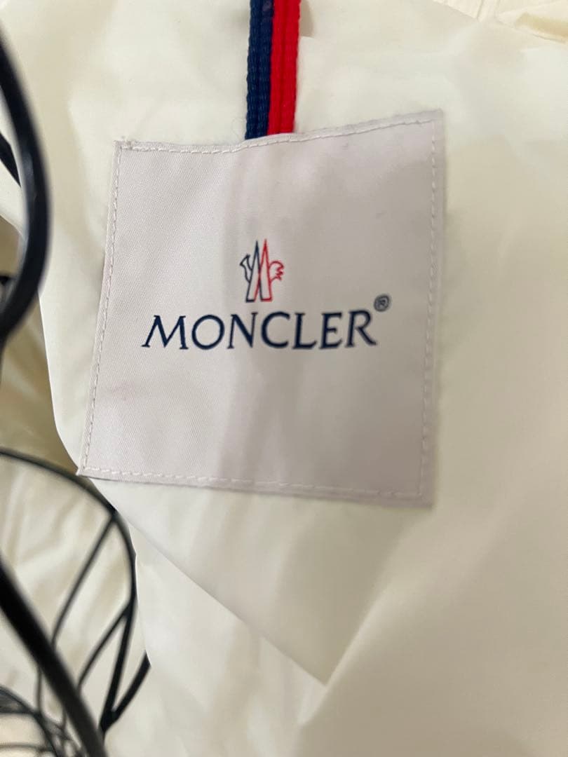 モンクレール　ロングダウンジャケット　アイボリー　Sサイズ