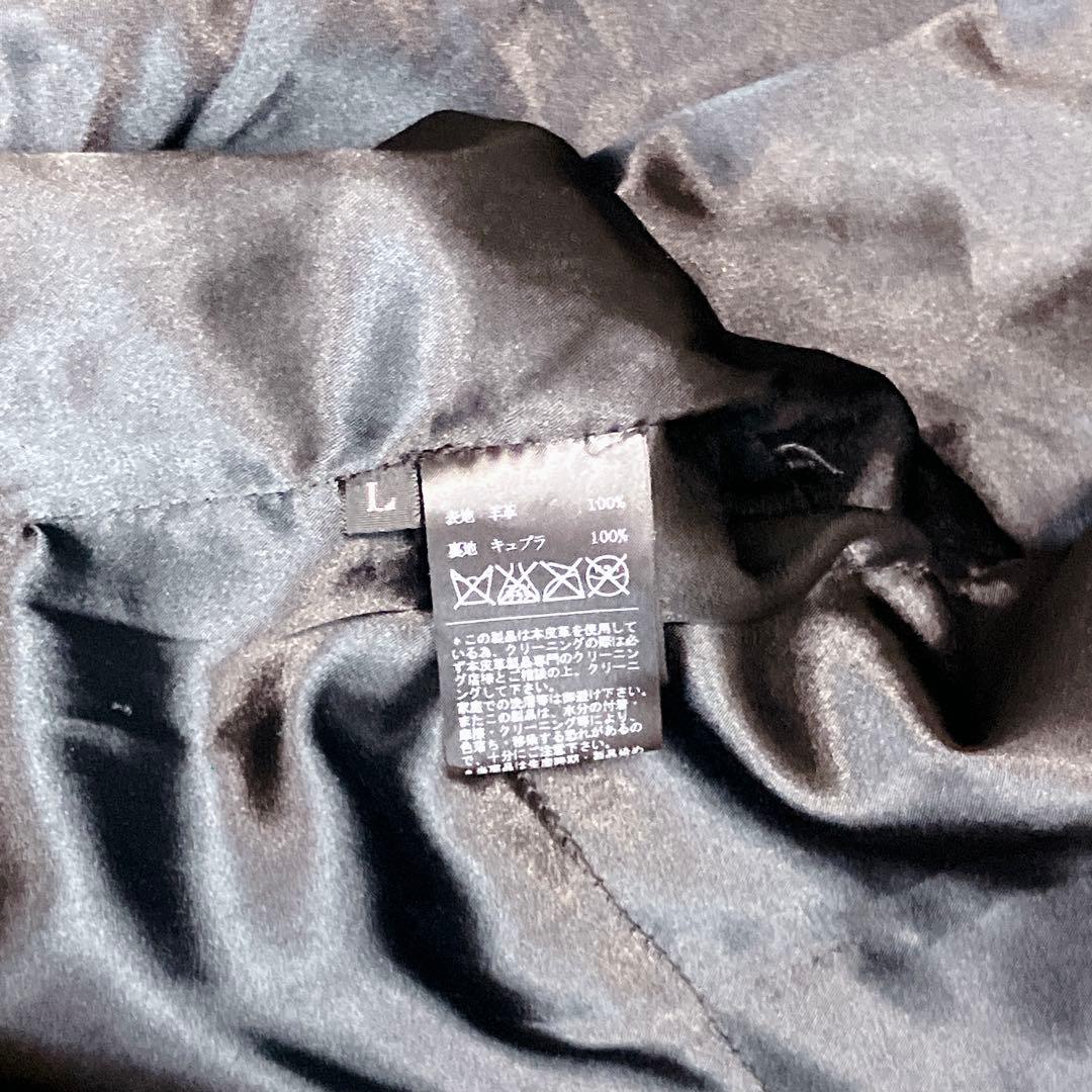 EKAM エカム ✨ 襟付き シングルライダースジャケット レザージャケット L