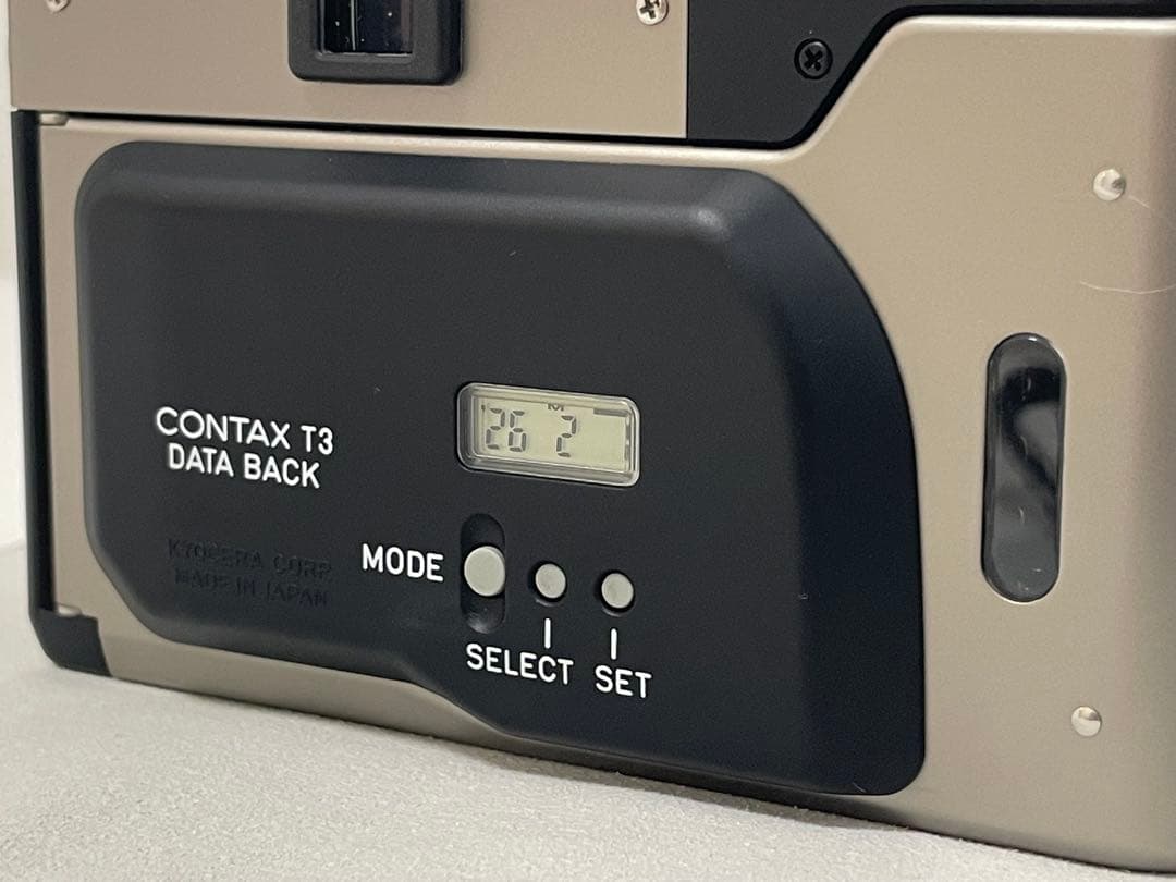 【中古/美品】CONTAX T3 データバック付 専用ケース/ストラップ付