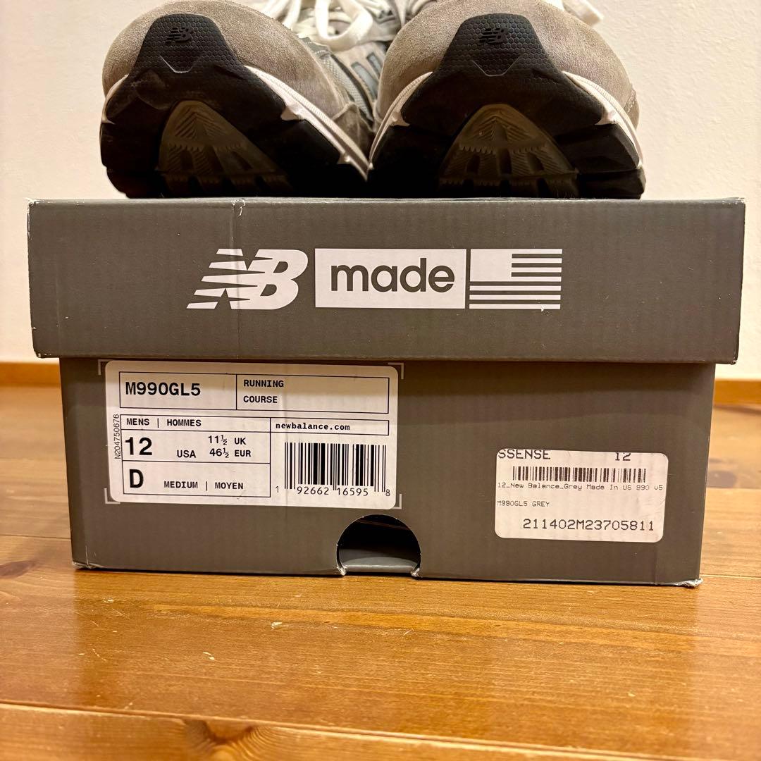 靴 New Balance M990GL5 Made in USA 12 30cm