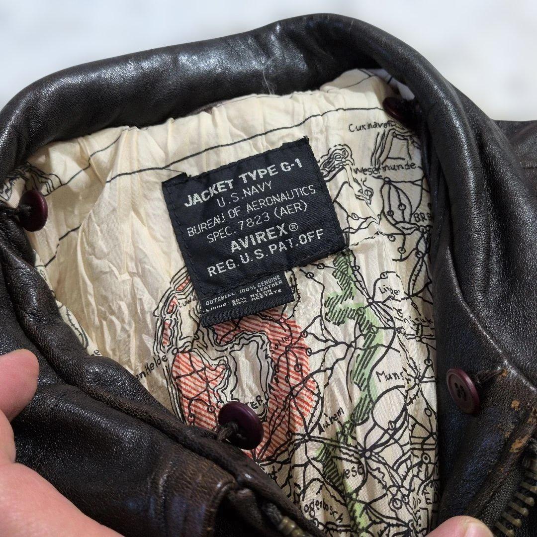 超良品　AVIREX G-1 トップガンモデル M　L-XL相当 フライト