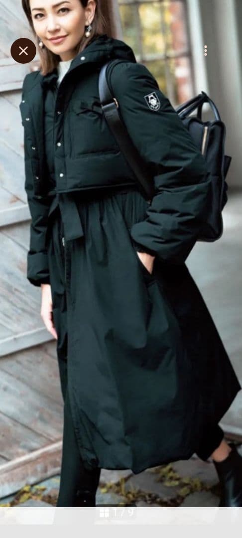 エムズグレイシー♡カタログ掲載　2Wayロングダウンコート　新品同様極美　40