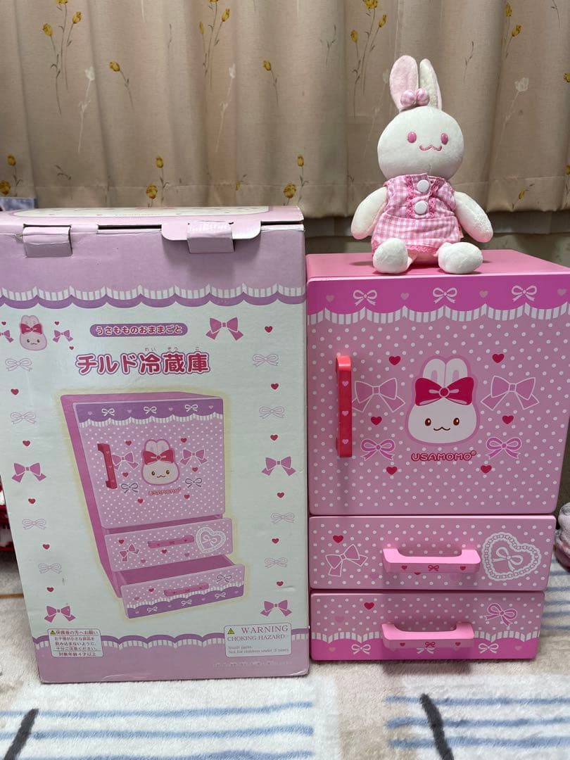 マザーガーデン うさもも チルド冷蔵庫　ぬいぐるみ付き