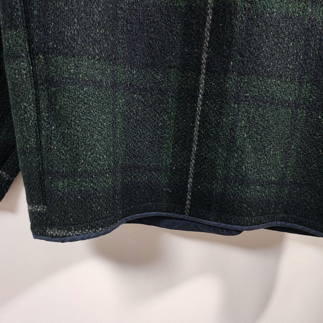 45rpm ダッフルコート チェック柄 ショート丈 サイズ3 Lサイズ