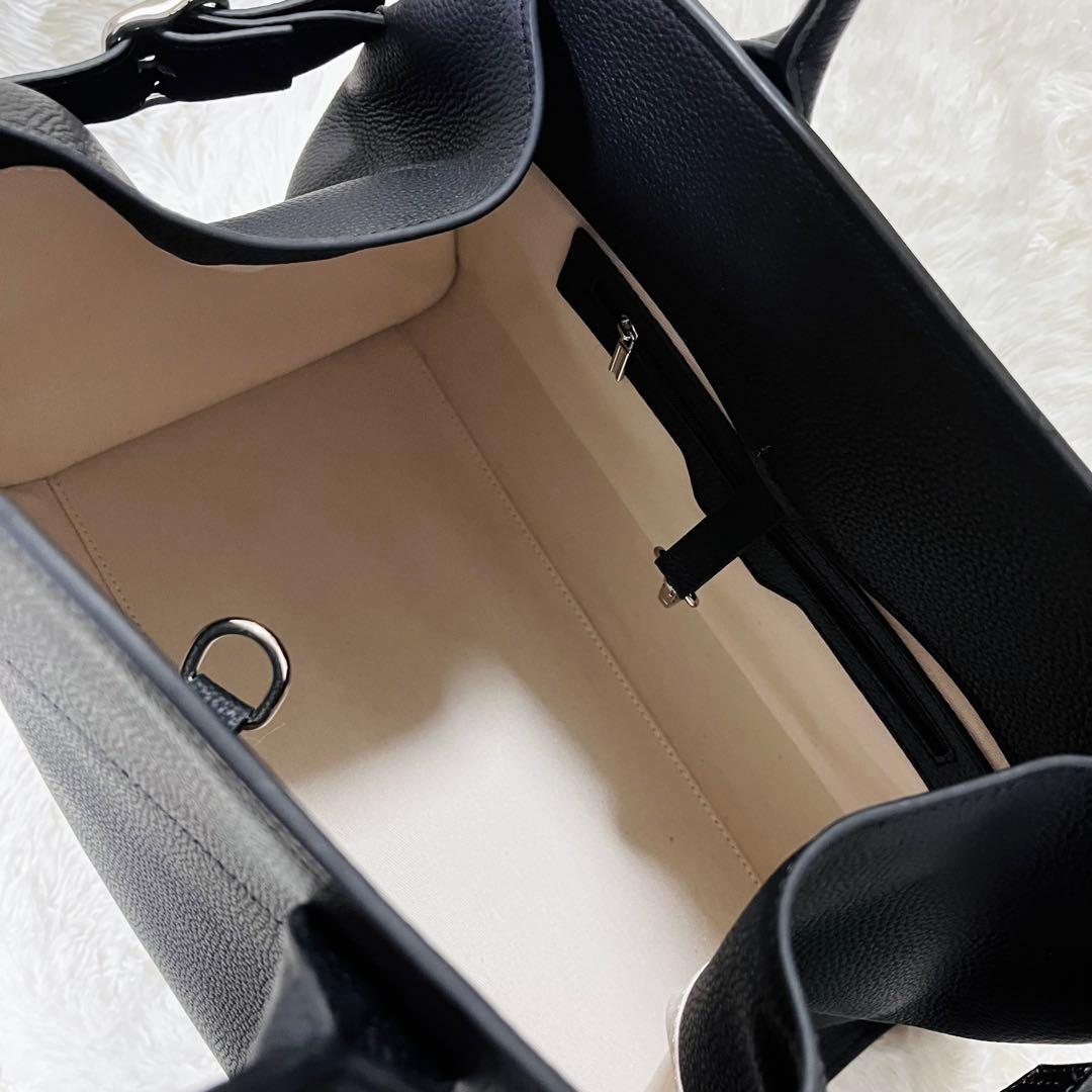 美品 ジストリー SIDE BELT BOSTON BAG ボストンバッグ 黒