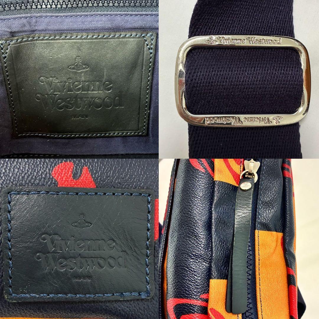 【美品】ヴィヴィアンウエストウッド ボディバッグ レザー オーブ レザー 肩掛け