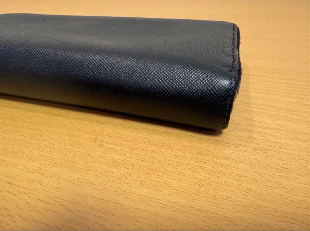 【正規品】PRADA プラダ サフィアーノレザー ラウンドファスナー 長財布