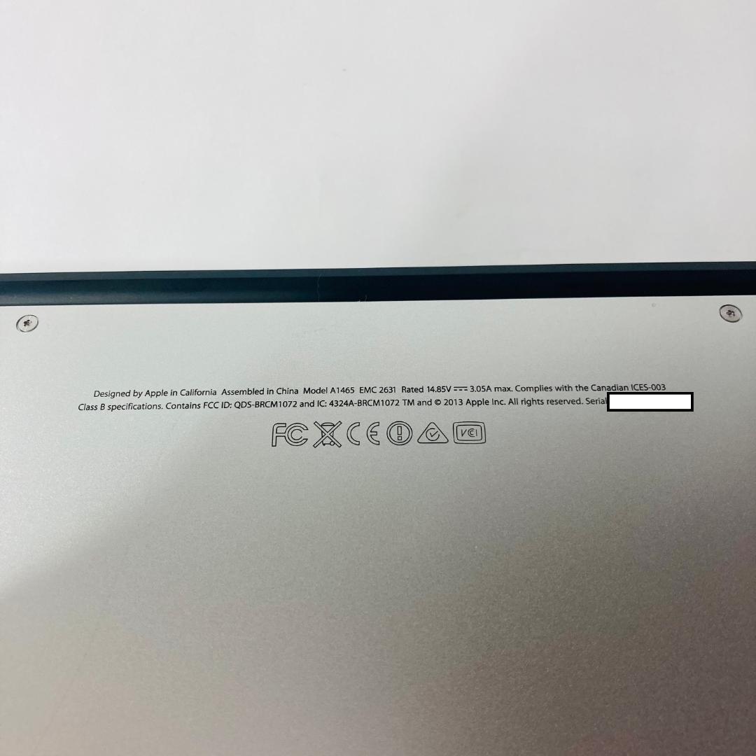 MacBook本体 MacBook Air A1465 i5 4GB SSD256GB