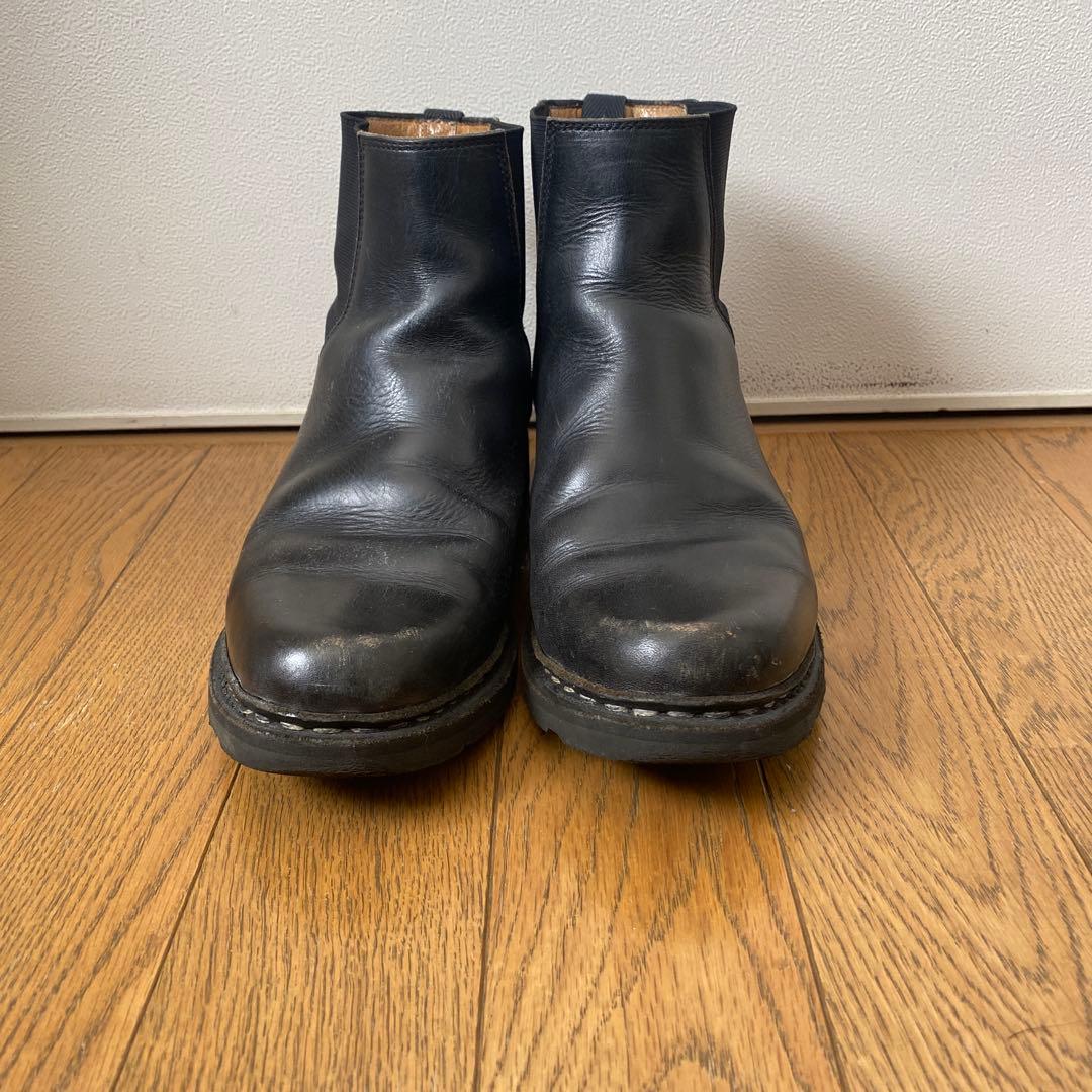 paraboot 黒 サイドゴアブーツ レザー 41/2 24cm