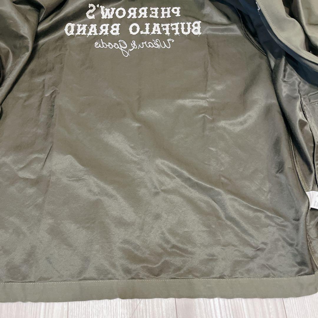 美品 Pherrow’s フェローズ コーチジャケット 38 日本製 バック刺繍