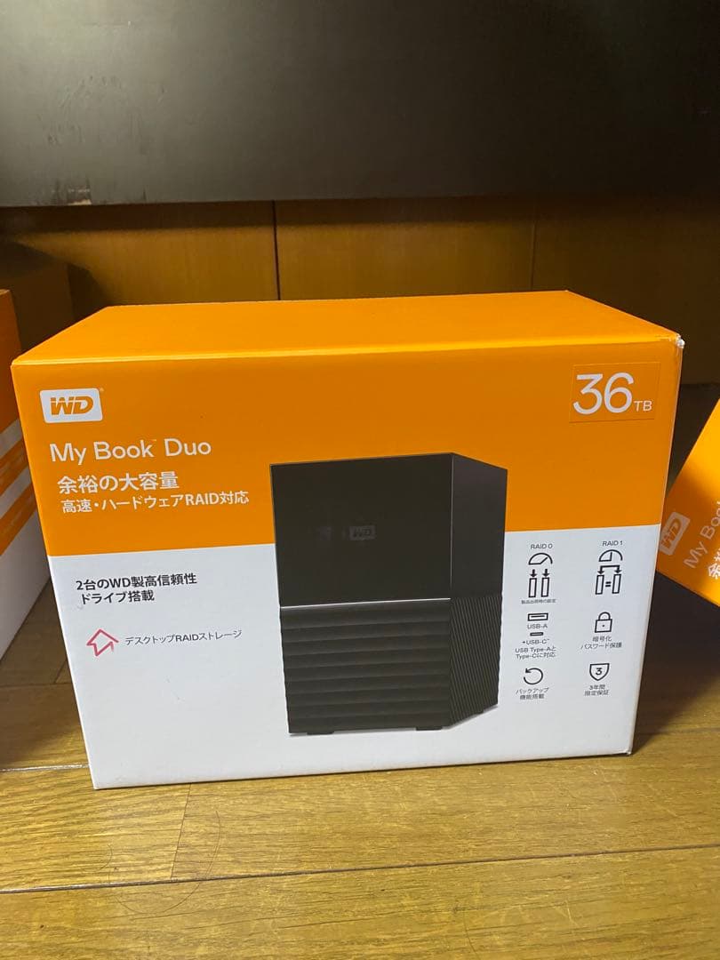 WD My Book Duo 36TB RAID対応