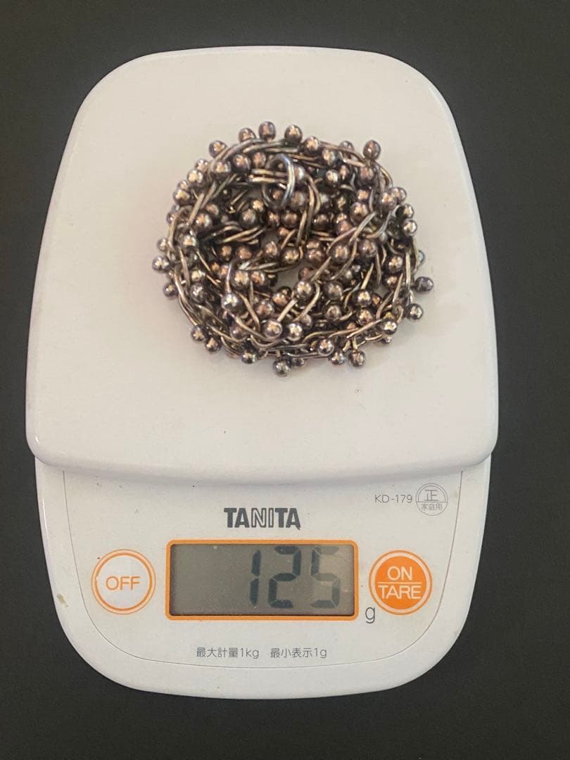 ヴィンテージ DNA チェーンリンク シルバー ネックレス