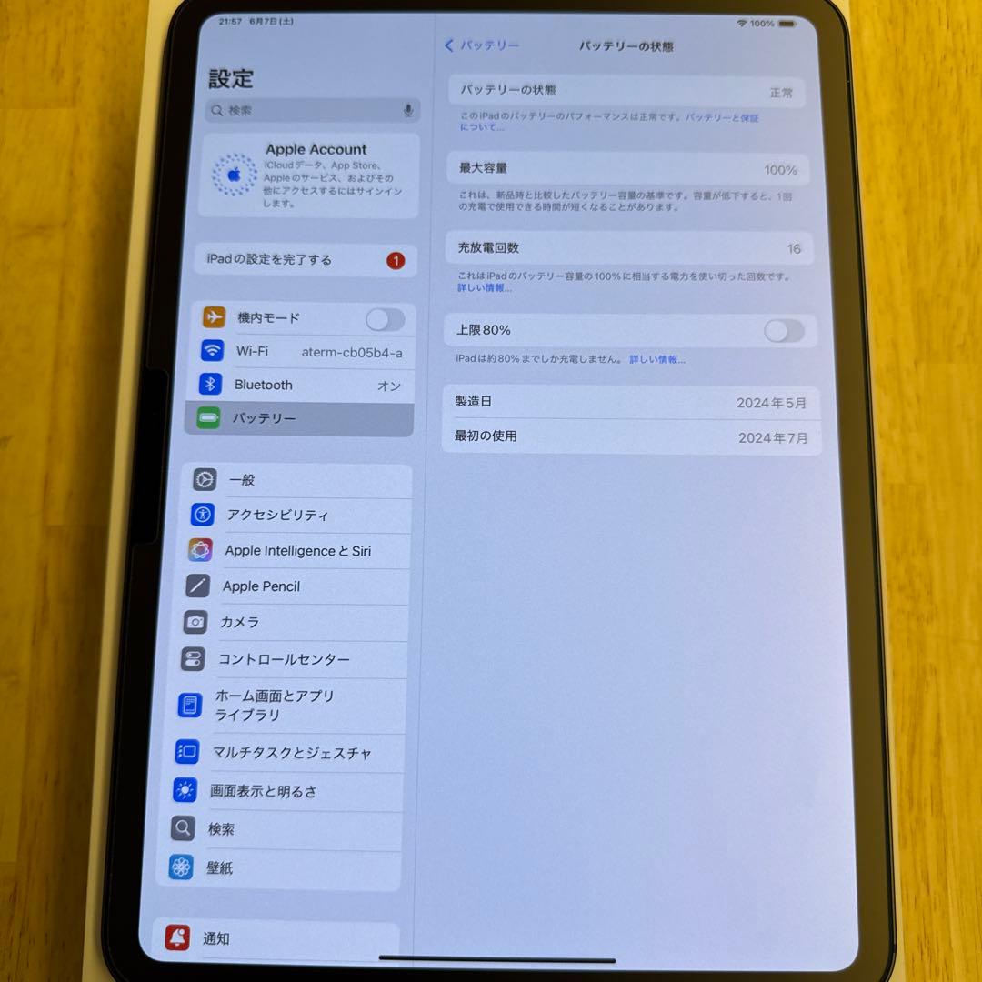 【限定保証残あり】11インチ iPad Pro(M4) Wi-Fi 256GB