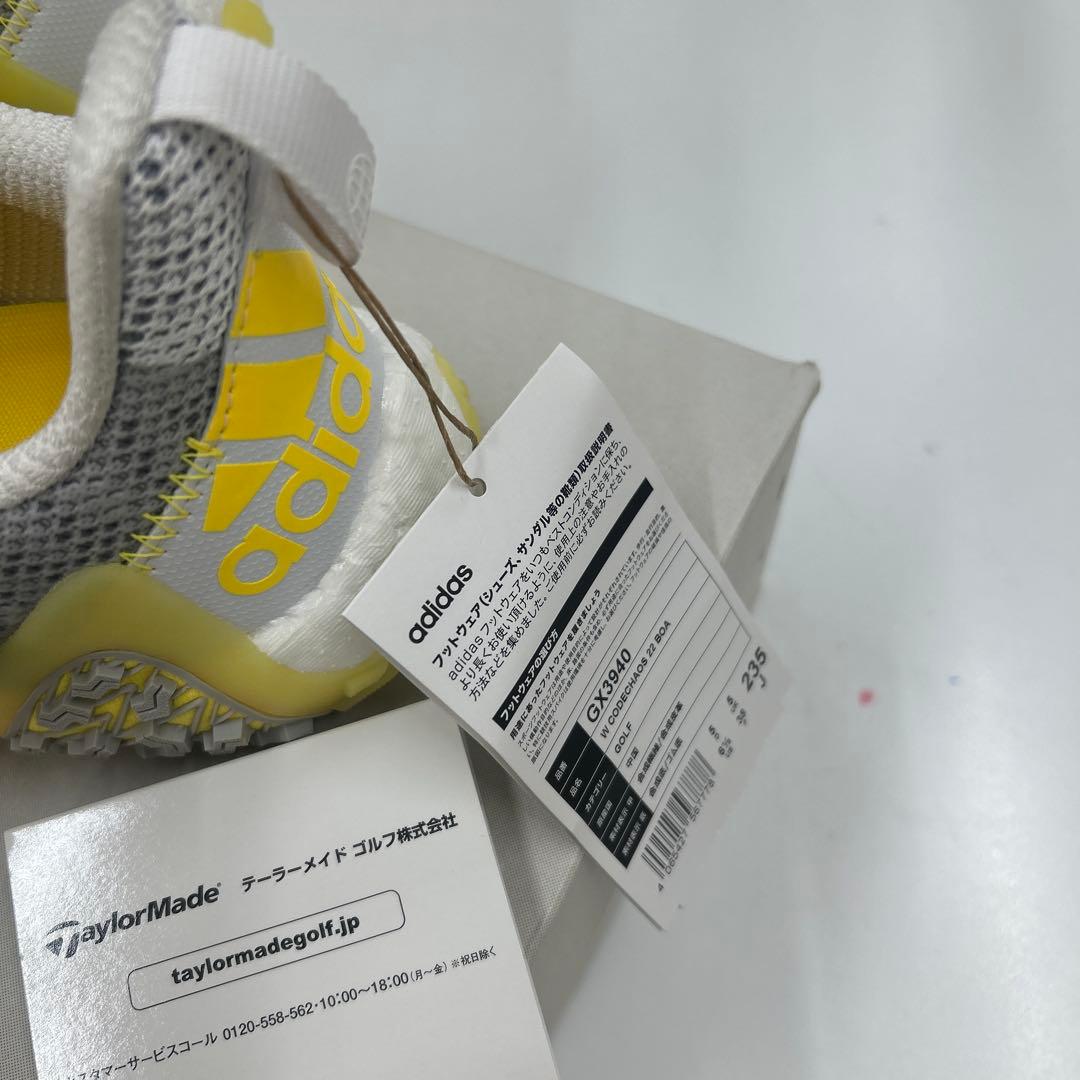 アディダスゴルフシューズ 女性用 コードカオス23.5センチ