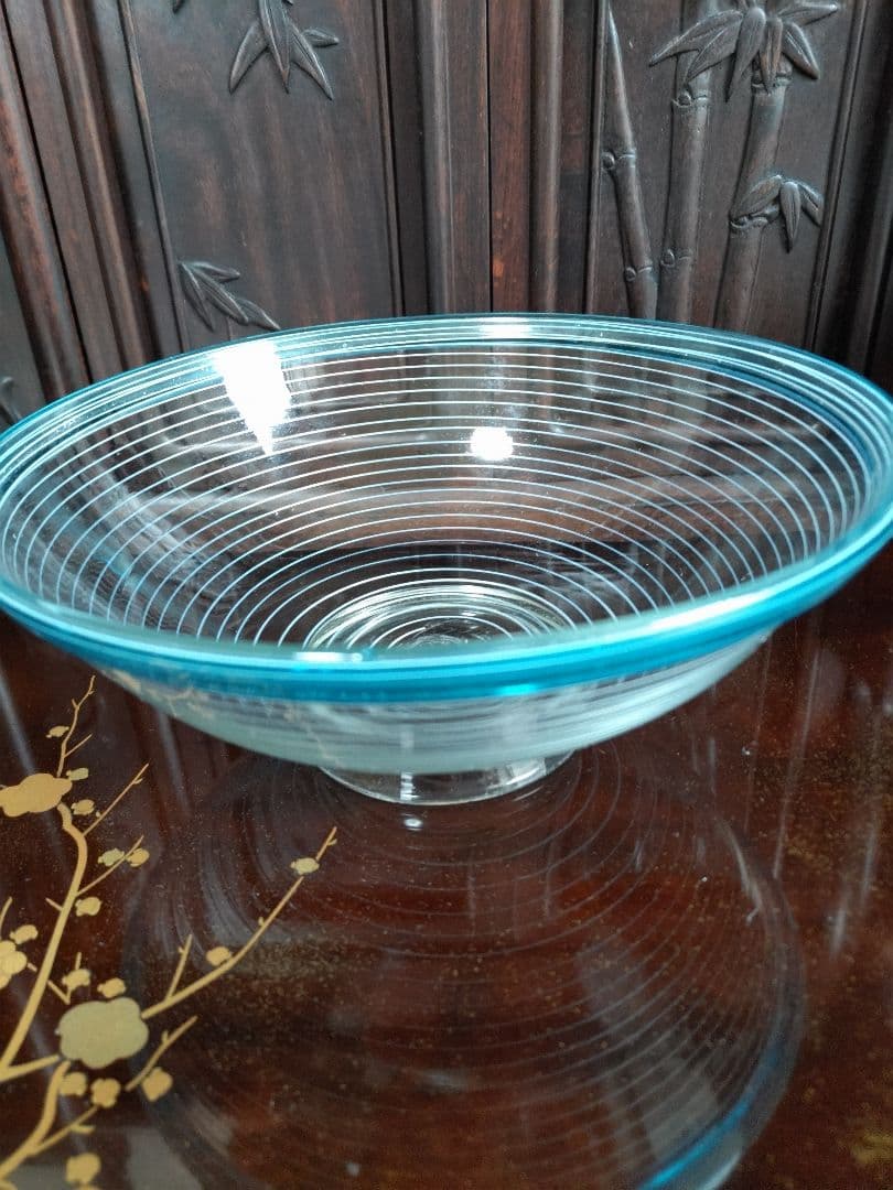 糸巻き　青べり　中鉢