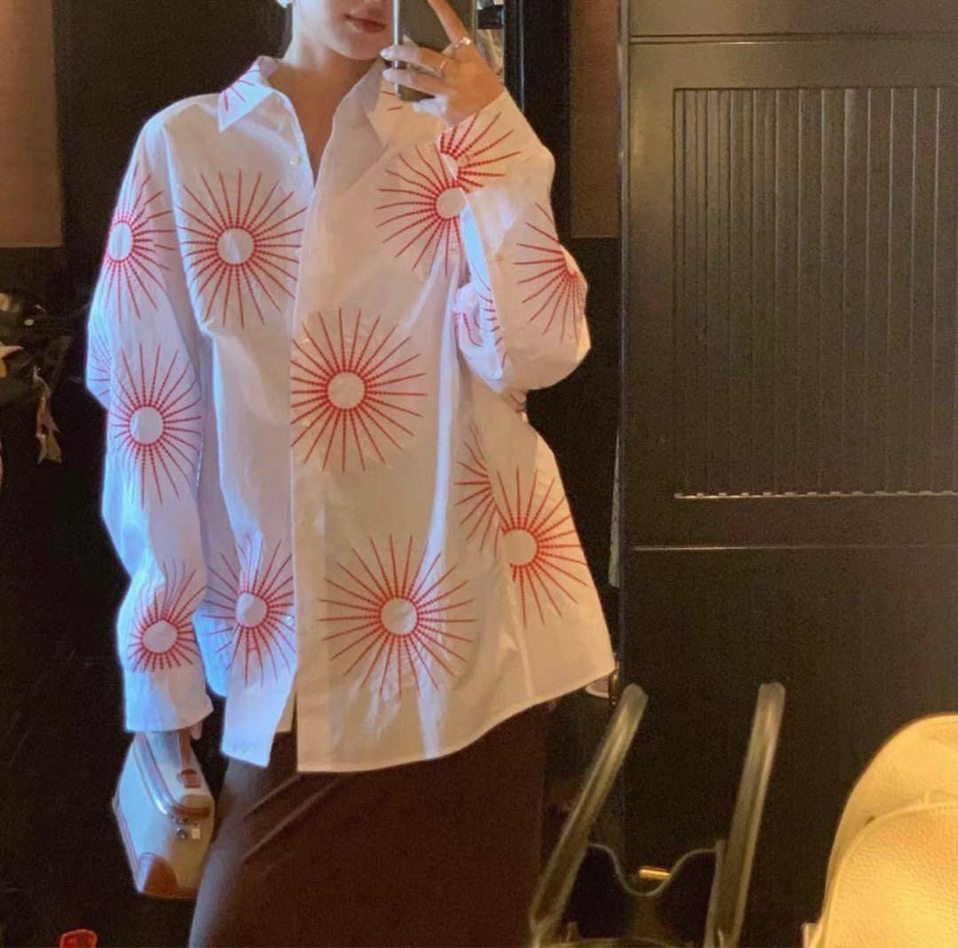 【B品特価】DRIES VAN NOTEN／ドリスヴァンノッテン／刺繍シャツ