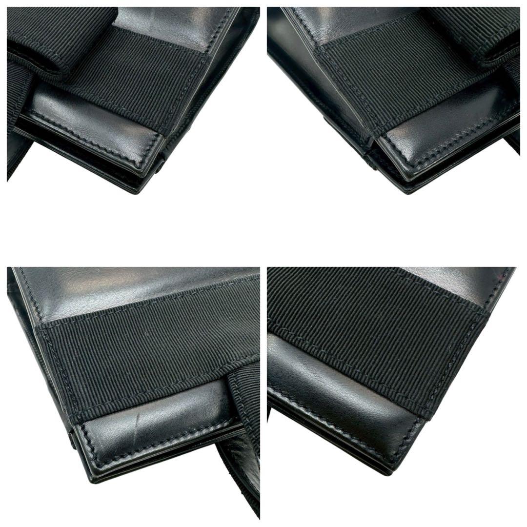 サルヴァトーレフェラガモ レザー Wホック ヴァラリボン ハンドバッグ