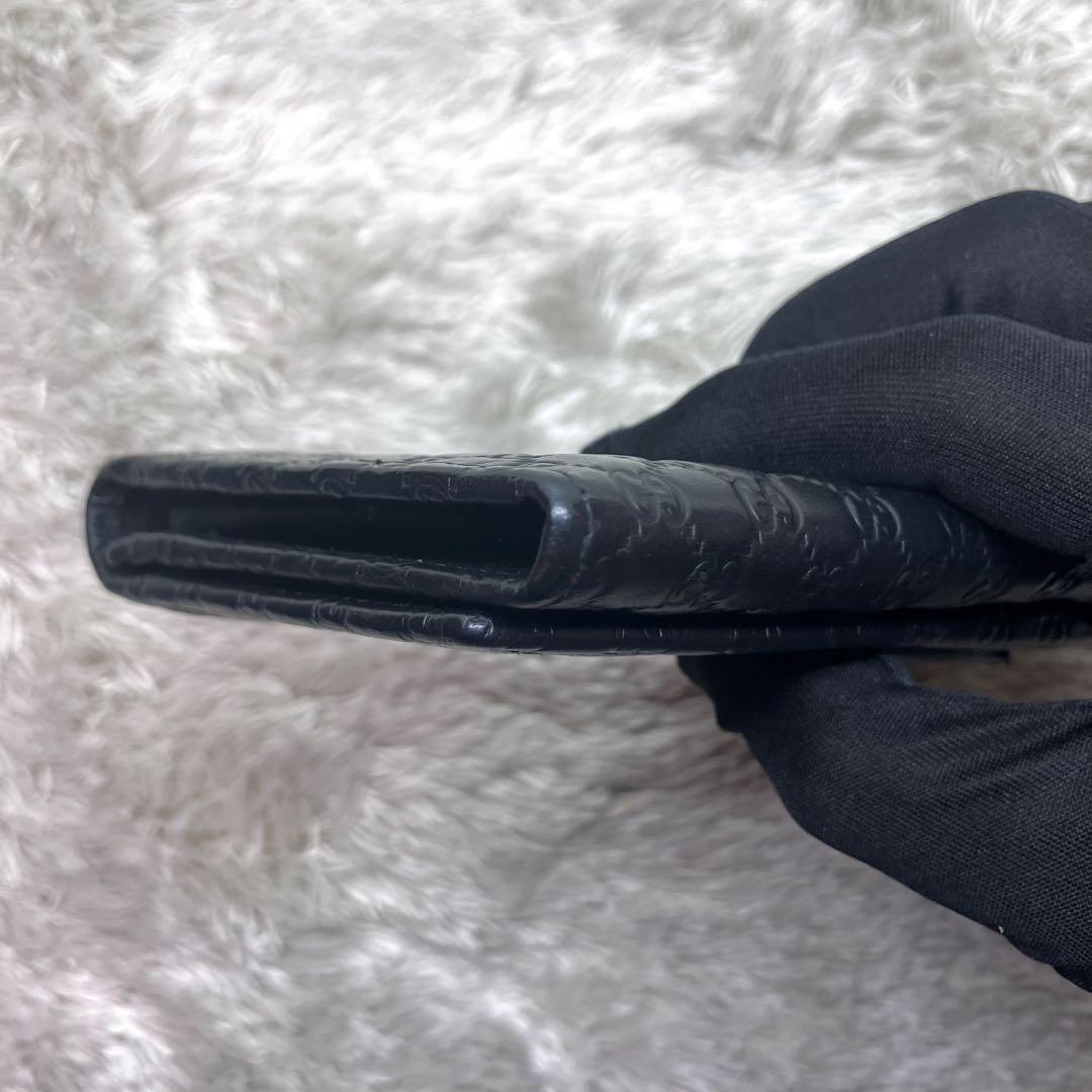 箱付き極美品✨GUCCI マイクロシマ GG柄 ロゴプレート 長財布449396