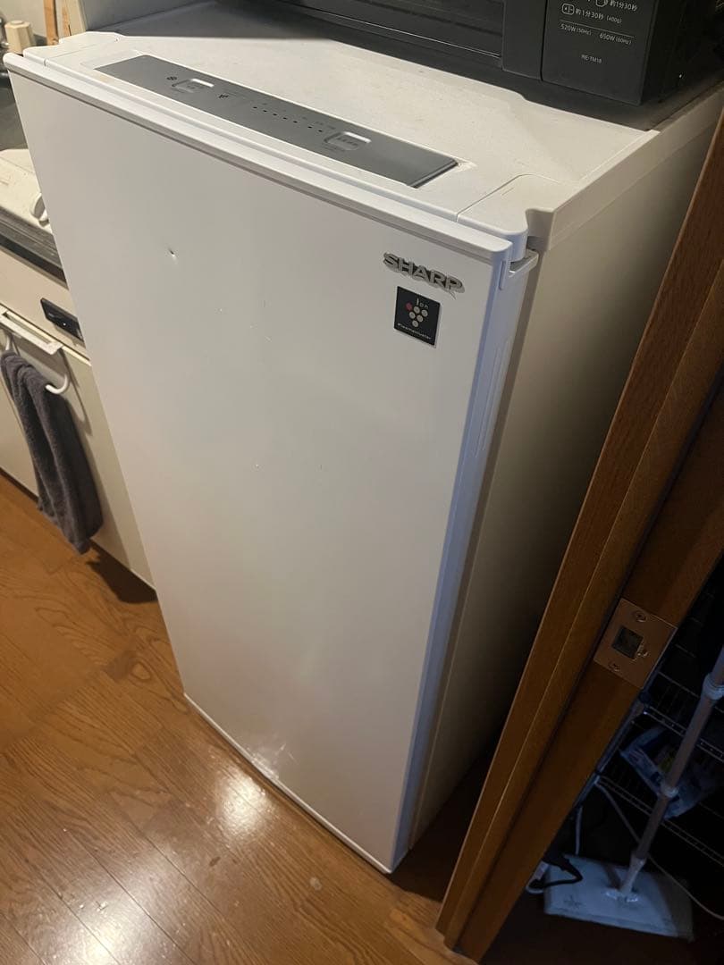 【中古】SHARP 冷蔵庫 FJ-HF13H-W 126L スノーホワイト