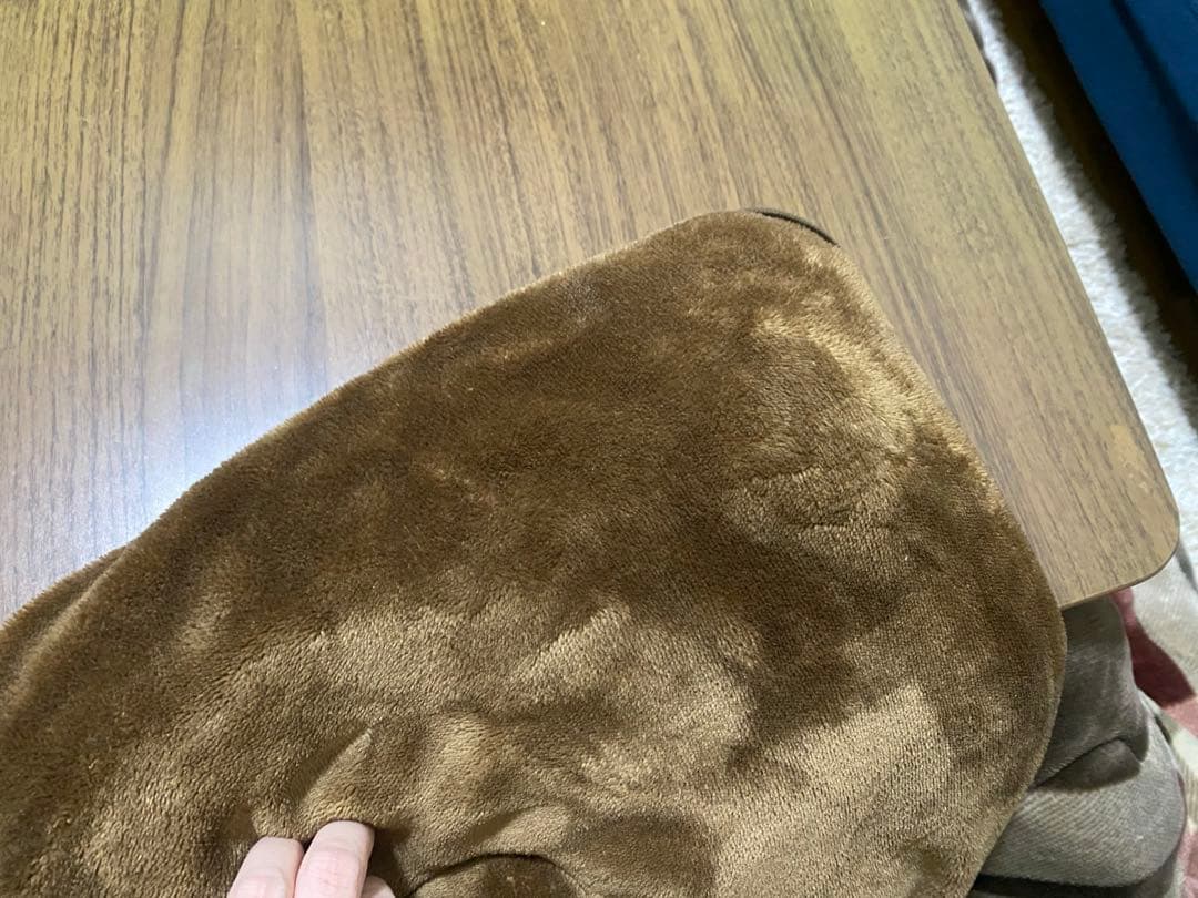 ニトリ 木製こたつテーブル 105cm長方形 ブラウン 毛布付き