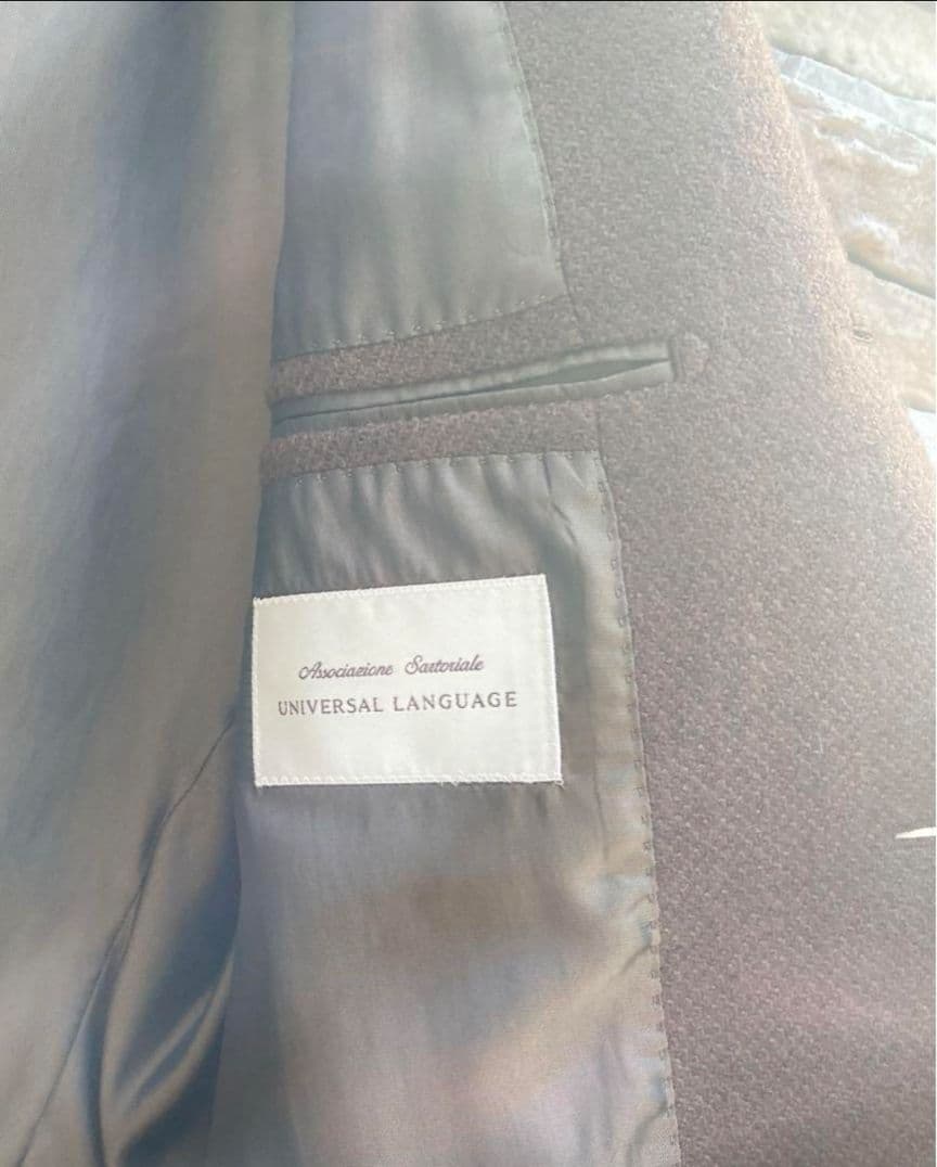 universal language テーラードジャケット ブラウン