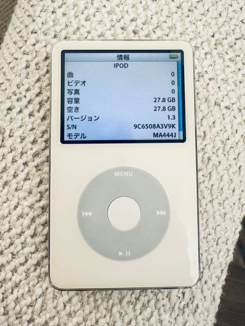 極美品 iPod Classic 5.5世代 MA444 30GB新品バッテリー
