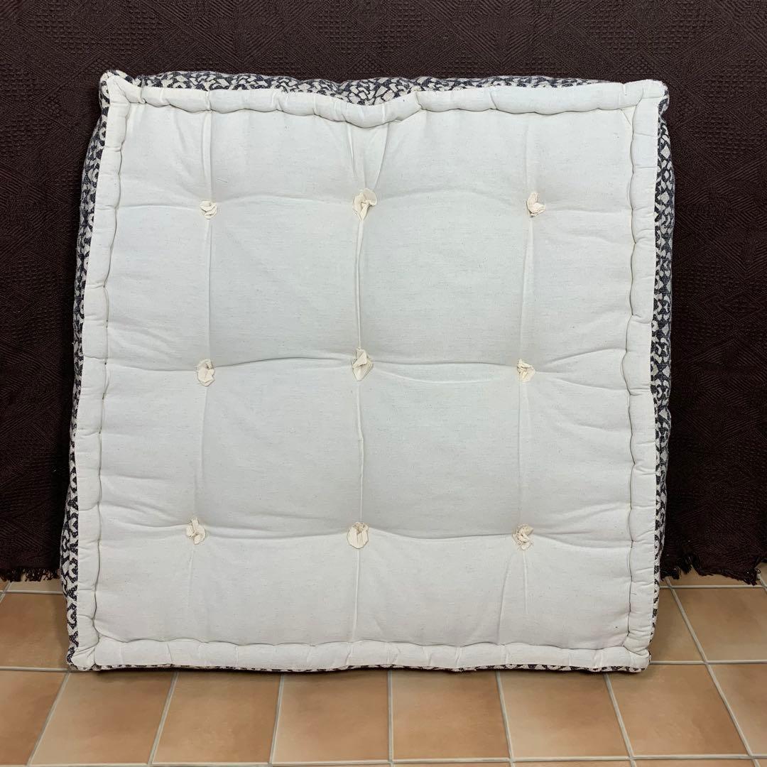 【美品】アデペシュ ブロックマルチソファ オットマン ホワイト