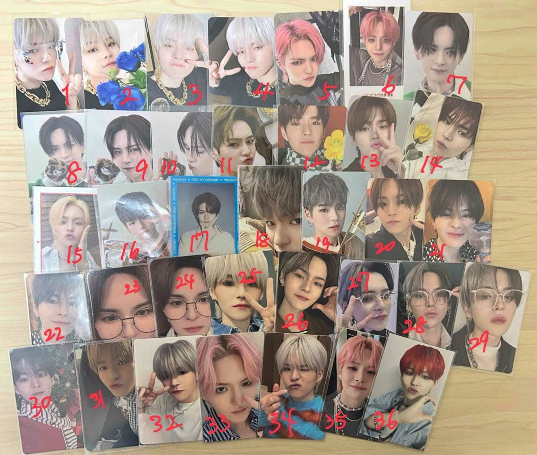 treasure ヨシ トレカ セット 36枚 トレジャー