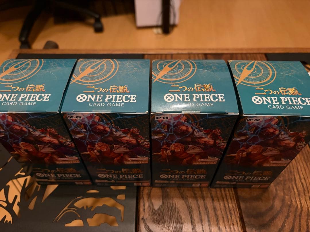 OP-08 二つの伝説 ONE PIECEカードゲーム　4box テープ付き