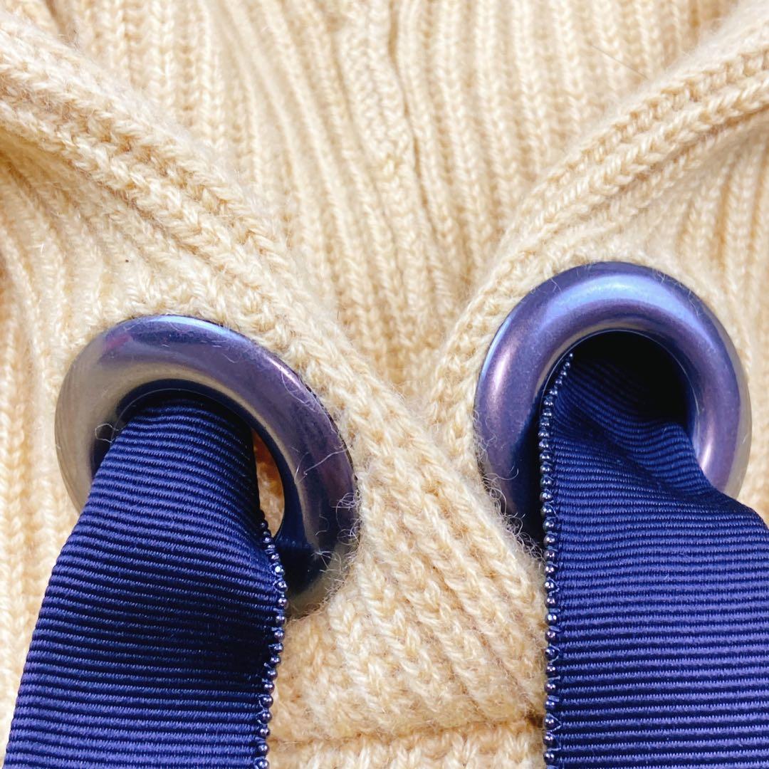 美品 ブルネロクチネリ モニーレ カシミヤ シルク パーカー クロップド リボン