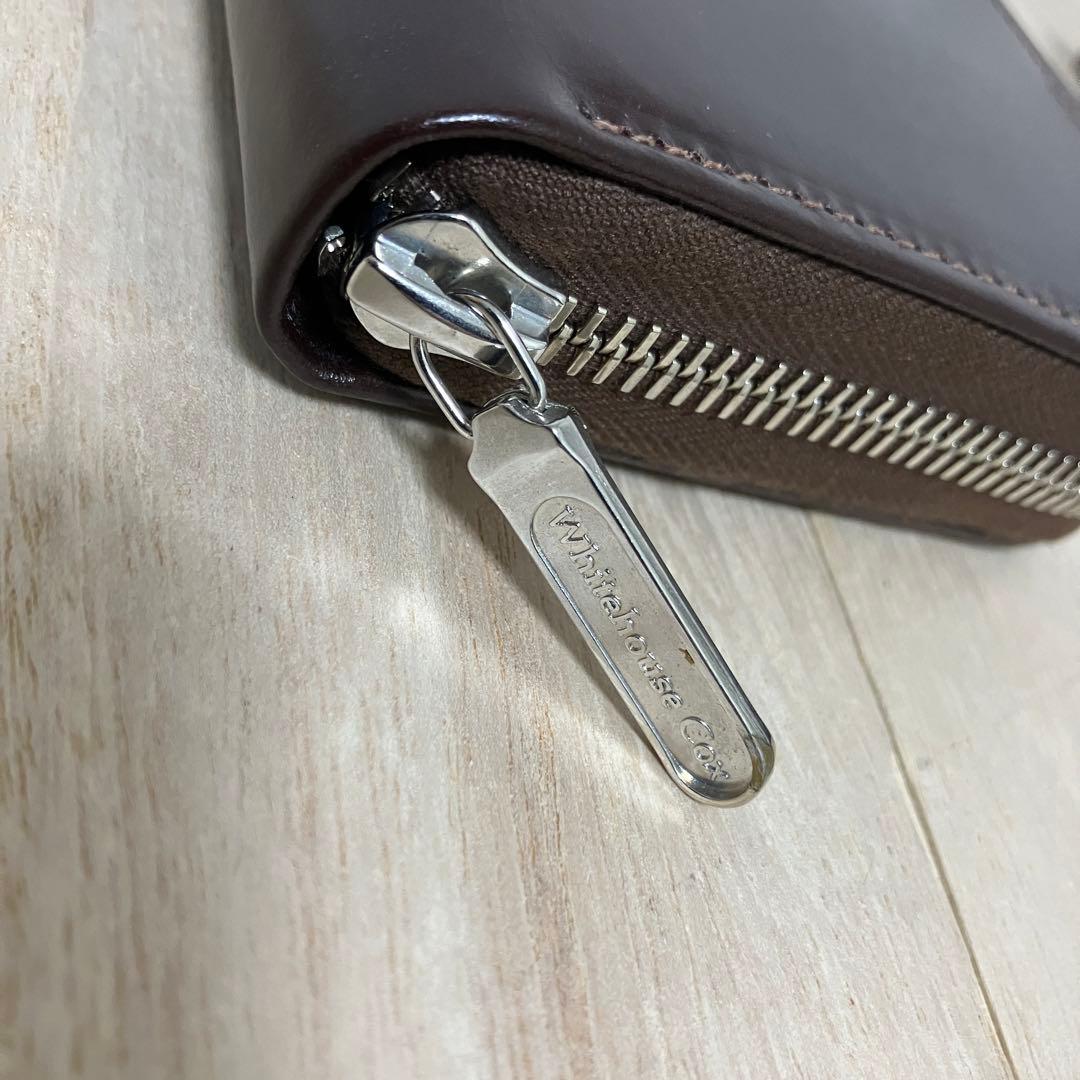 訳あり未使用 ✨ホワイトハウスコックス✨ラウンドジップ✨長財布✨ダークブラウン