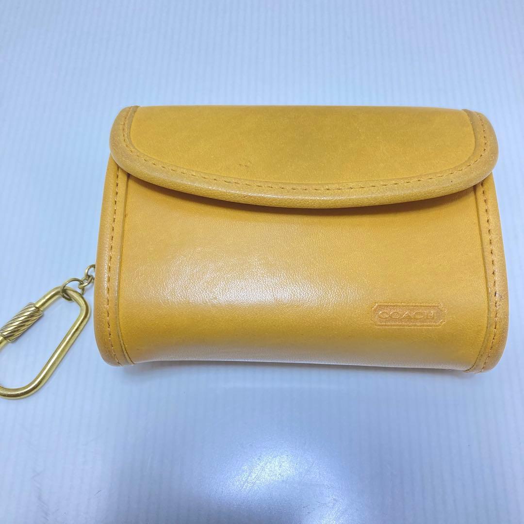 希少　Vintage COACH オールドコーチ　ケース　グラブタンレザー