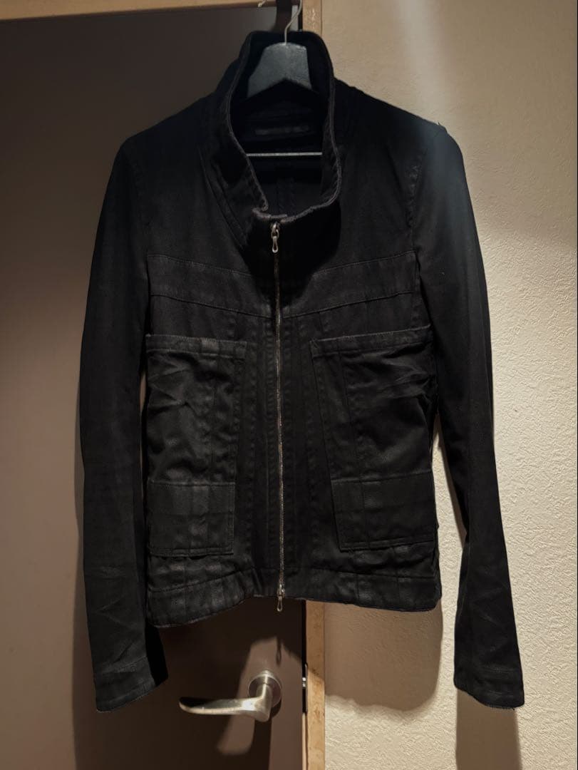 julius ユリウス　コーティング　デニムジャケットbk1