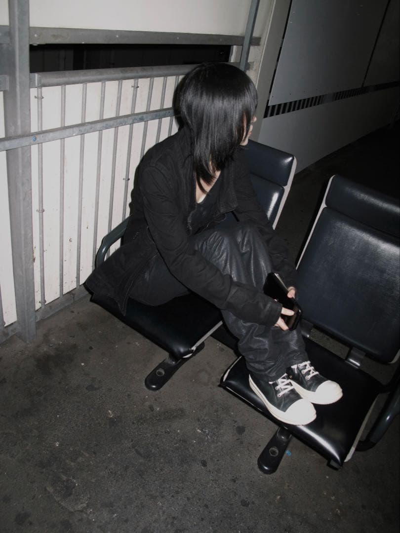 julius ユリウス　コーティング　デニムジャケットbk1