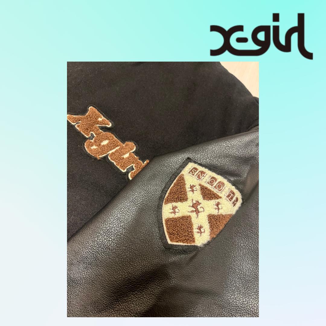 X-girl スタジャン ブラック M 美品