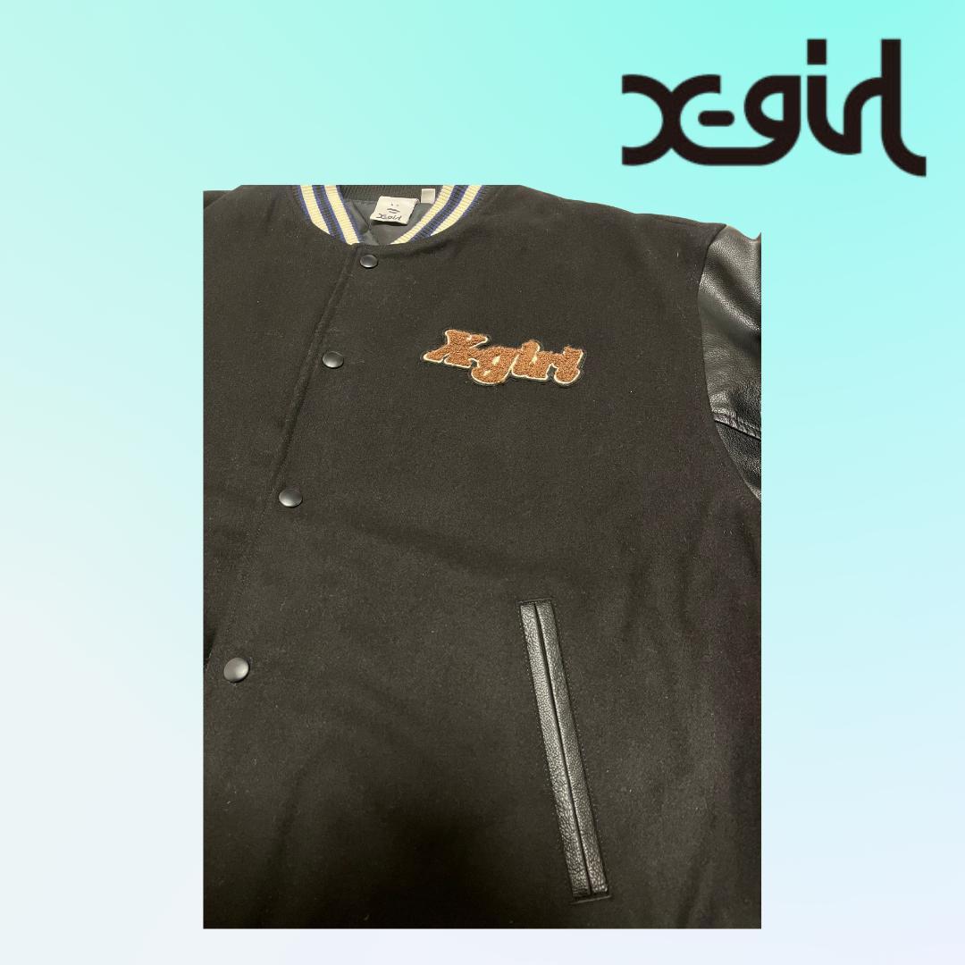 X-girl スタジャン ブラック M 美品