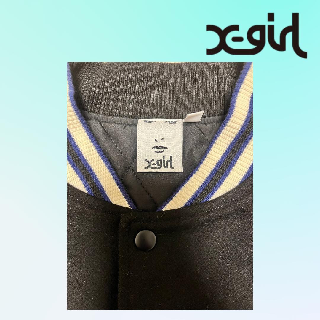 X-girl スタジャン ブラック M 美品