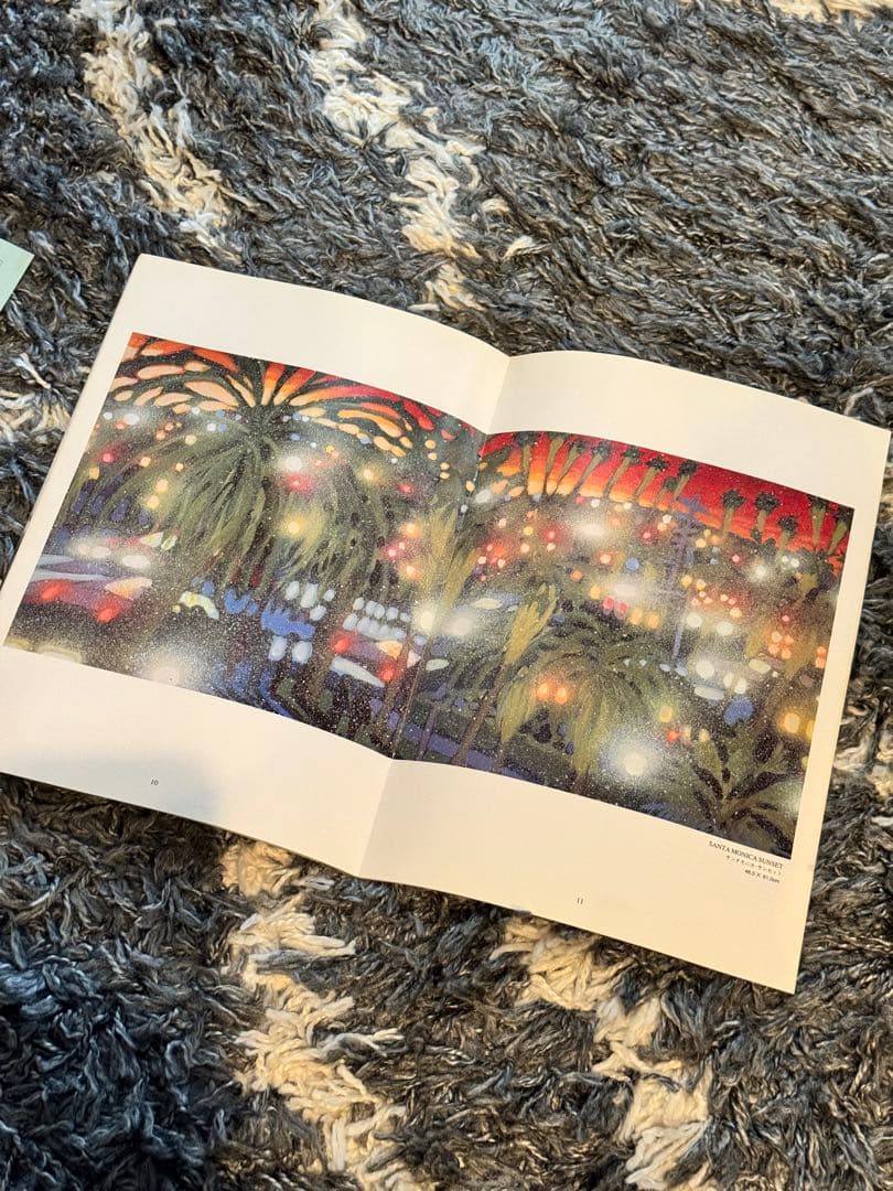 癒される絵画★ジェームスタルマージ (サンタモニカサンセット) シルクスクリーン