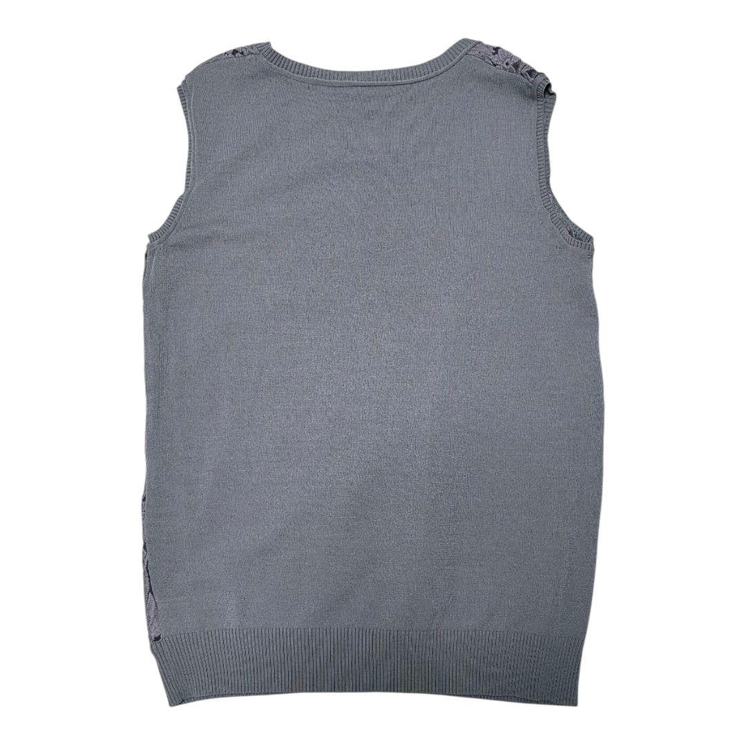 Sov. グレー 花柄 ニットアンサンブル