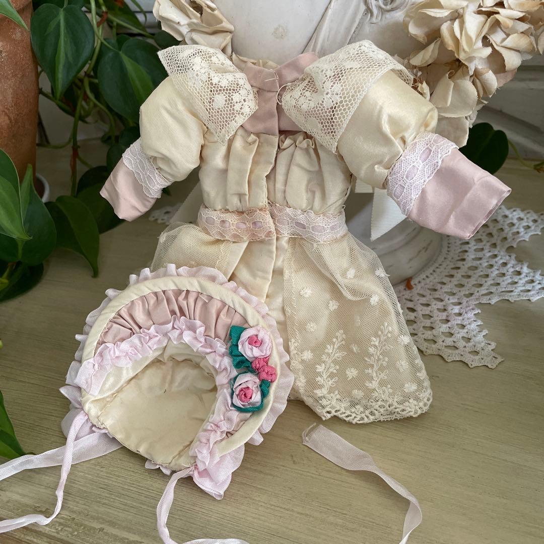 ˚✧₊⁎断捨離SALE⁎⁺˳✧༚ ♡シルク ドールドレス & ボネ♡ビスクドール