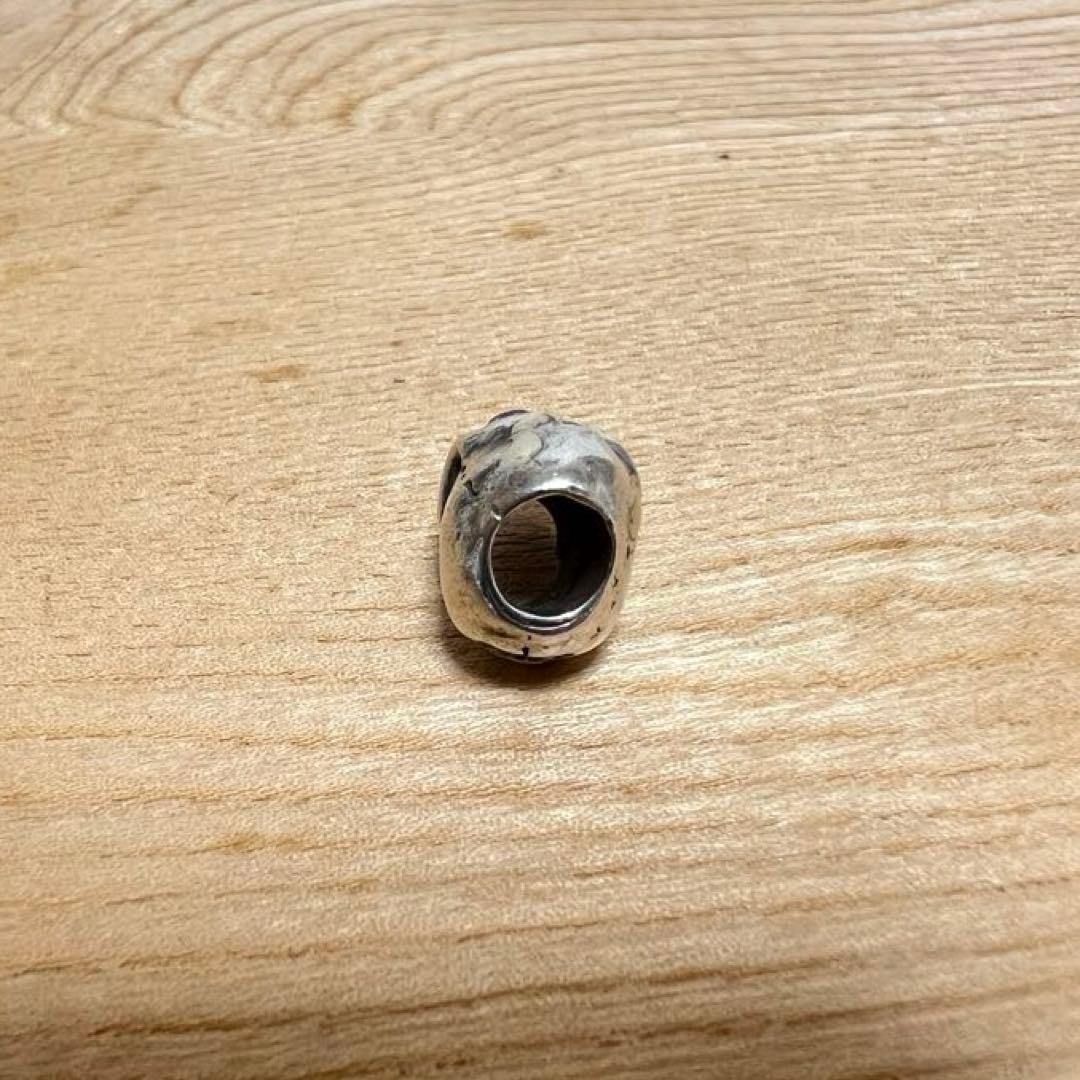 美品 ビルウォールレザー ストーンアイ ゴールドサダー スカルビーズ 2個セット