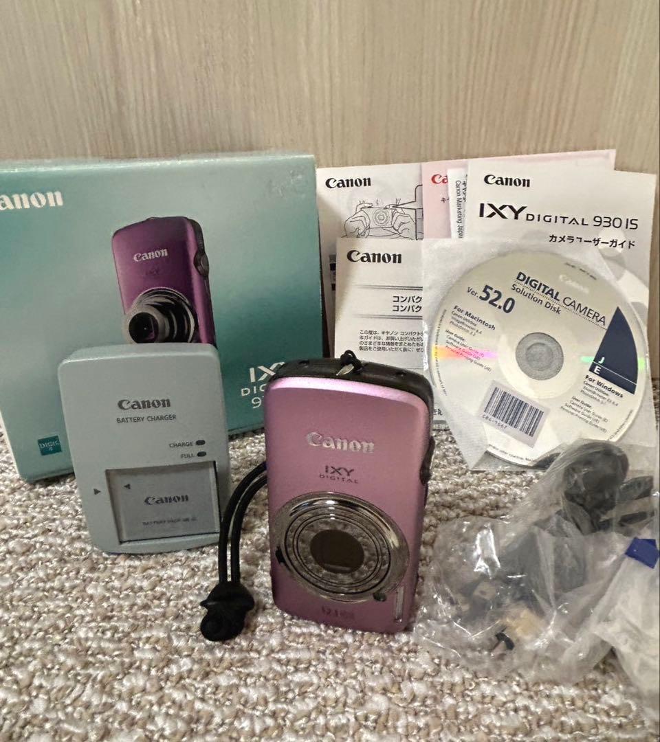 極美品 CANON IXY DIGITAL 930IS 動作 充電OK 付属品