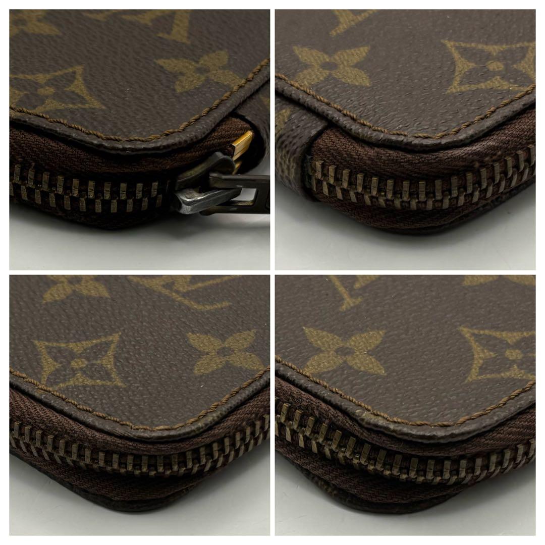 LV ルイヴィトン モノグラム パスポートケース ラウンドジッピー