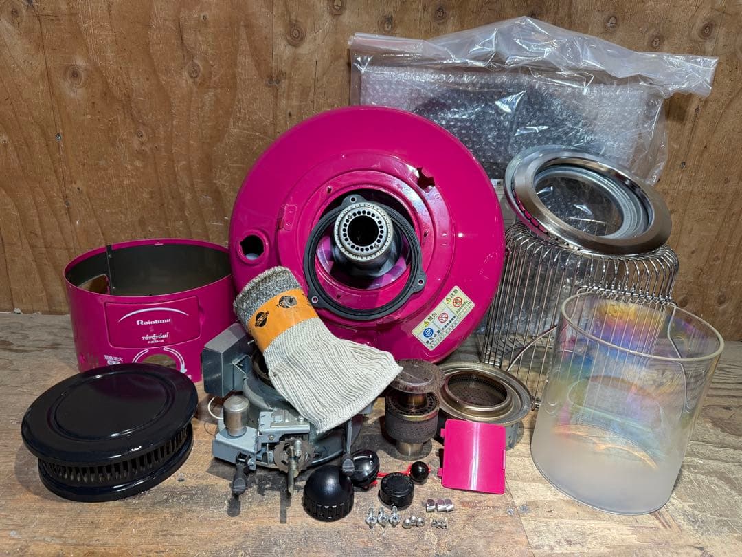 芯乾燥済 石油ストーブ 置台新品レインボー RB-25F 分解メンテナンス済