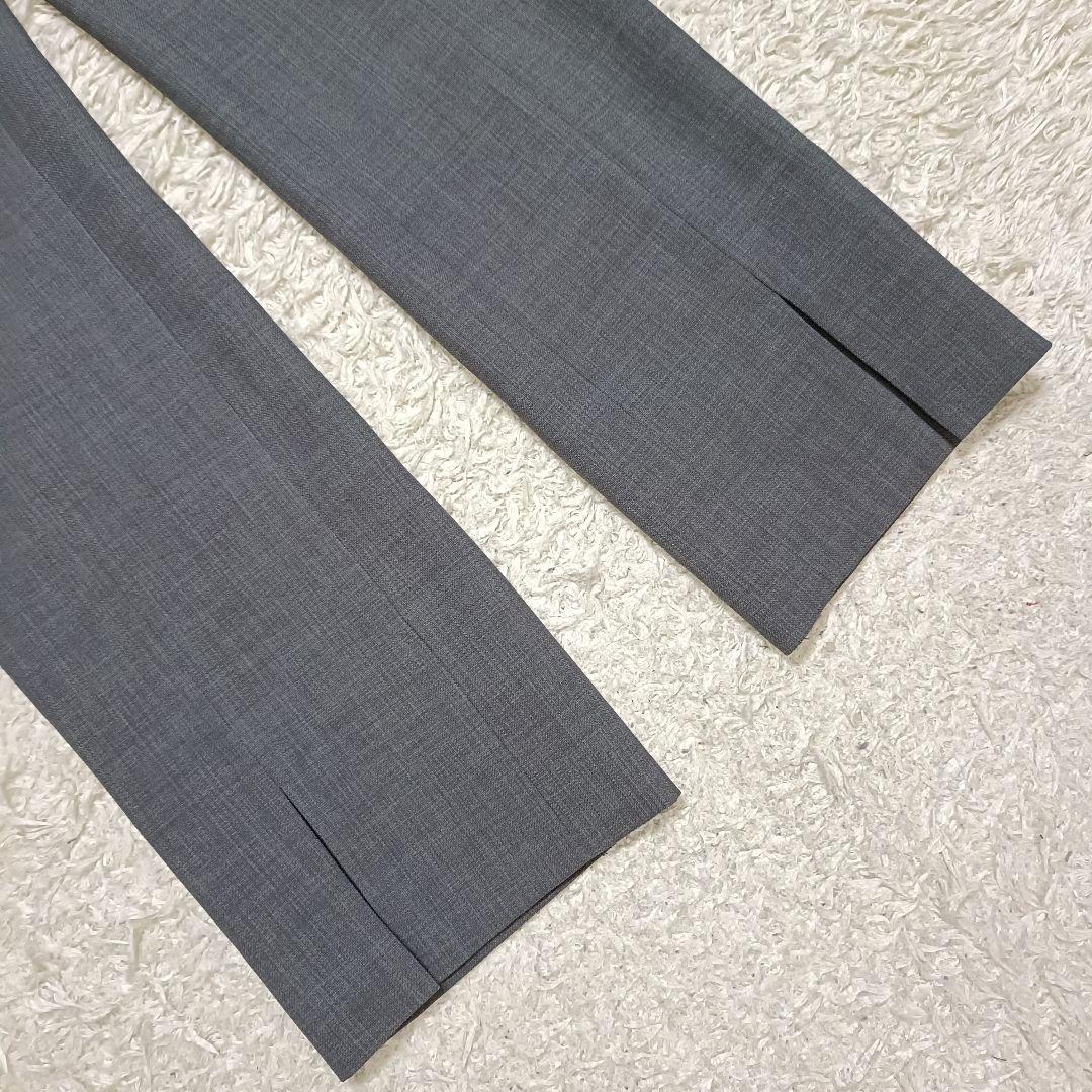 【美品】ミラオーウェン リネンライク ノーカラージャケット パンツスーツ